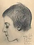My son at seven years old, 1890