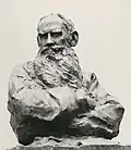 Paolo Troubetzkoy, Portrait of Leo Tolstoy, 1890, photo by David Finn, David Finn Archive, Department of Image Collections, National Gallery of Art Library, Washington, DC