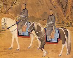 Portrait of the Emperor Troating for Deer, Giuseppe Castiglione, Palace Museum