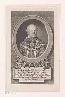 Portrait of count Johann Anton von Pergen