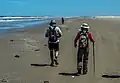 Tourists in the beach area