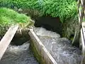 Mill stream and surrounding area prone to floods