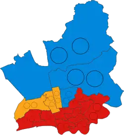 2019 results map