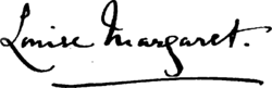 Princess Louise Margaret's signature
