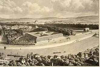 Project for the Palais des Archives in 1812.