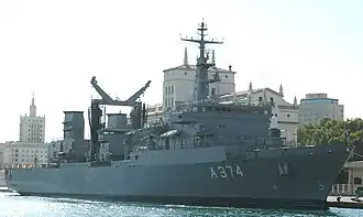 HS Prometheus at the port of Málaga in 2005