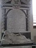 Tomb of Mary Wolryche, who died in 1678: wife of John Wolryche and daughter of Matthew Griffith, a prominent churchman.