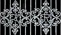 Initials of Count Ferenc Révay in the gate of the manor-house in Mošovce