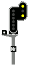 Expect stop at short distance from next distant signal