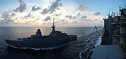 RSS Tenacious alongside USNS Alan Shepard on 25 May 2010.