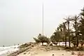 The building and the antenna mast intact - year 2000