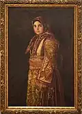 Radka Hadzhinikolova in a Macedonian Costume