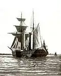 The German corvette Hamburg