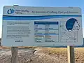 The information sign at the look out at Rafferty Dam