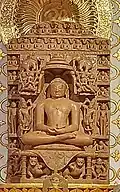 Rishabhanath idol inside Jain temple