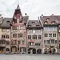 Houses at town hall square