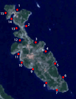 Satelite view with bays