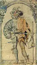 Allegory on mercenary service
