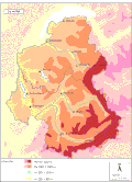 Relief map of Savoy