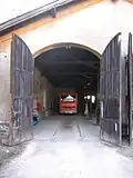 Garage at the Kaltern station