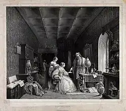 L'Astrologue, lithograph by J. Prat, (after 1841, Wellcome Collection)