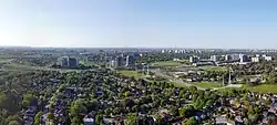 Aerial view of Richview in 2025