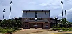 Main entrance to Riddle-Pace Field.