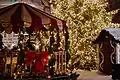 A picture of a Christmas tree at the Riga Christmas Market