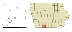 Location of Delphos, Iowa