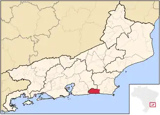 Location in Rio de Janeiro