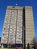 Riverview Towers, was the tallest building in the county before being torn down in 2022
