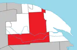 Location within La Côte-de-Gaspé RCM