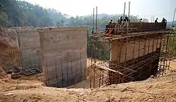 Bridge construction on route 108