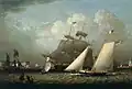 Picture of 'The Dream' Pleasure Yacht, 1839. Museo Thyssen-Bornemisza.