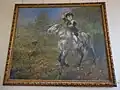 Au Trot (1888), Municipal Museum, Saverne. One of Roll's largest paintings, measuring nearly 3&nbsp;m (9.8&nbsp;ft) by 2&nbsp;m (6&nbsp;ft 7&nbsp;in).