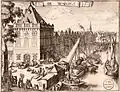 De Waegh, looking north, by Romeyn de Hooghe, 1690