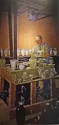 Pottery manufacture (Rookwood Pottery Company potter)