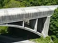 Covered bridge over Rosedale Valley Road