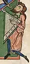 Rota, from the Harley MS 2804 from the Worms Bible, Germany 1025-1075 A.D.