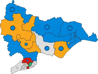 2019 results map