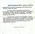 Message from AOC, No. 11 Group RAF.