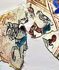 Royal hunt. Glazed Anatolian Seljuq tile Konya, 2nd half of 12th century.