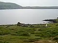 Ecclesiastical ruins and graveyard at Ballynacallagh