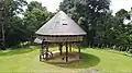 A Baluk in Jagoi Babang, West Kalimantan, the ceremonial hall for Bidayuh (Land Dayak) people