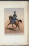 Officer of the Grodno Life Guards Hussar Regiment in undress uniform