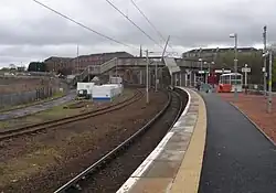 South eastward view towards the WCML, 2008