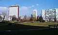 Hotel Olympik and the housing development Invalidovna