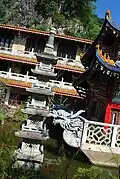 The temple garden.