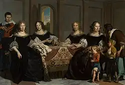 Adriaen Backer, Female regents of the Burgerweeshuis in Amsterdam, 1683