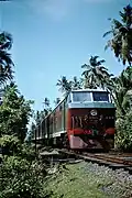 Engine 720 on the approach to Coral Gardens Halt
